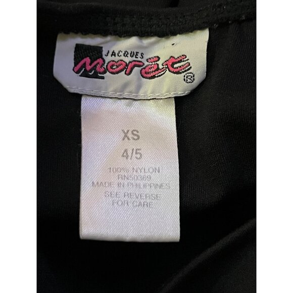 Jacques Moret Leotard Used Black Little Girls 4/5 (XS) - Picture 7 of 11